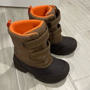 Carter's Brown and Orange Kids Winter Boots